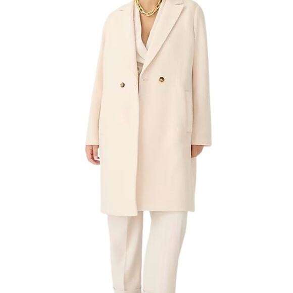 J.Crew Daphne Topcoat in Italian Boiled Wool in Cream‎ Color Size 12 - Picture 1 of 11